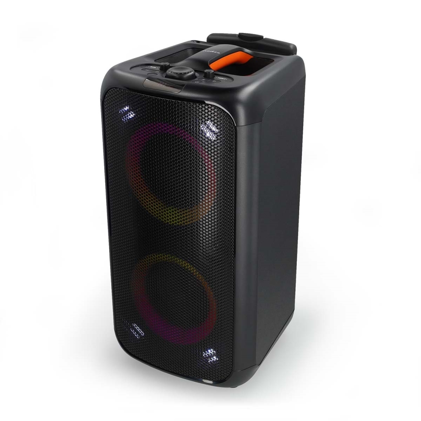 Акумуляторна колонка зі світлодіодним RGB-підсвічуванням 240W/4000 mAh + пульт дистанційного керування