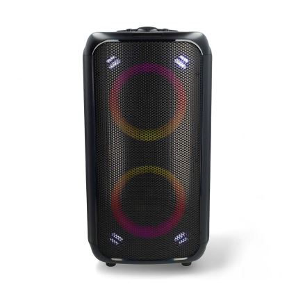 Акумуляторна колонка зі світлодіодним RGB-підсвічуванням 240W/4000 mAh + пульт дистанційного керування