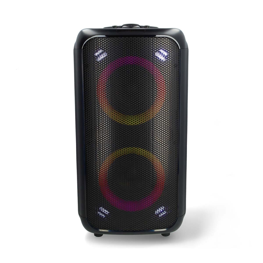 Акумуляторна колонка зі світлодіодним RGB-підсвічуванням 240W/4000 mAh + пульт дистанційного керування