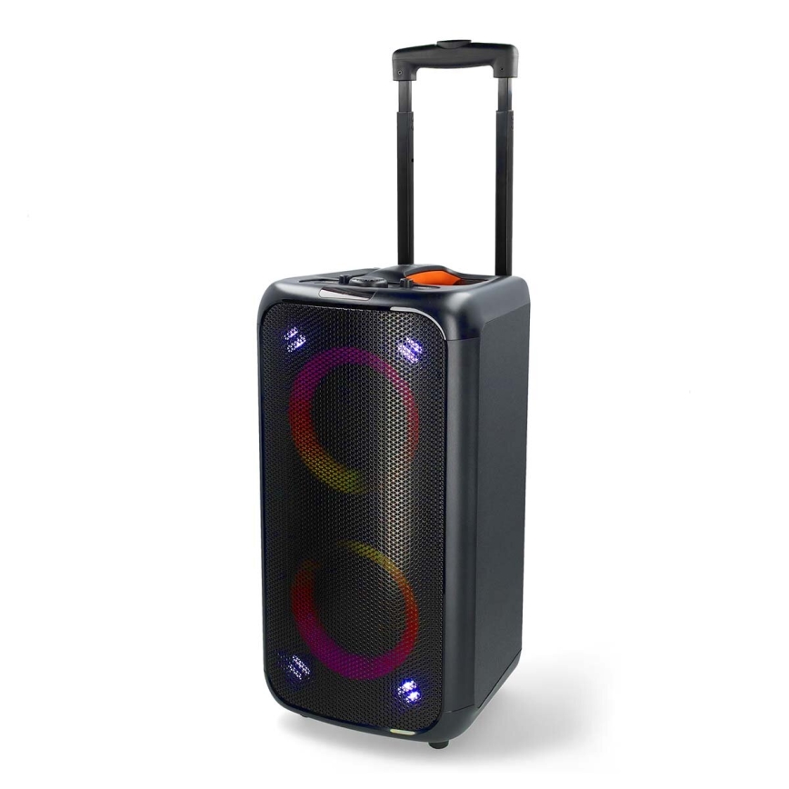Акумуляторна колонка зі світлодіодним RGB-підсвічуванням 240W/4000 mAh + пульт дистанційного керування