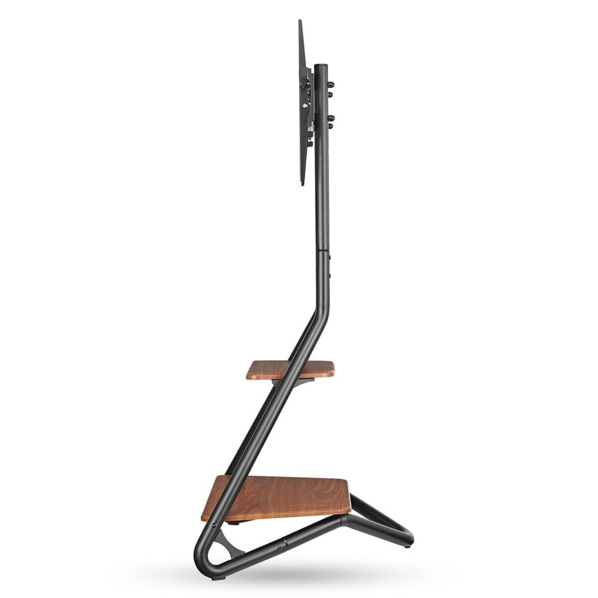 Підлогова стійка для телевізорів 37-75 чорна/коричнева