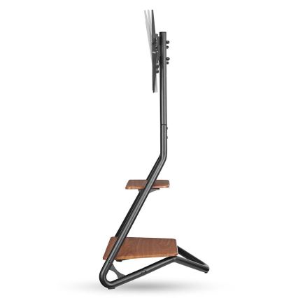 Підлогова стійка для телевізорів 37-75 чорна/коричнева