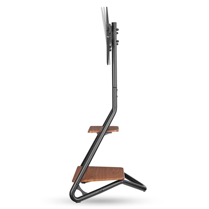 Підлогова стійка для телевізорів 37-75 чорна/коричнева