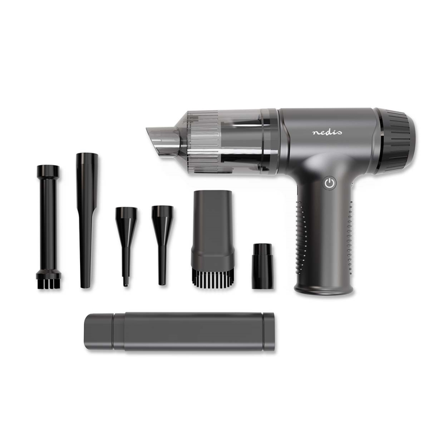 Портативний акумуляторний пилосос 2 в 1 90 Вт/6000 мАг сірий/чорний