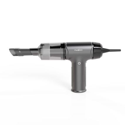 Аккумуляторный ручной пылесос 2в1 90W/6000 mAh серый/черный