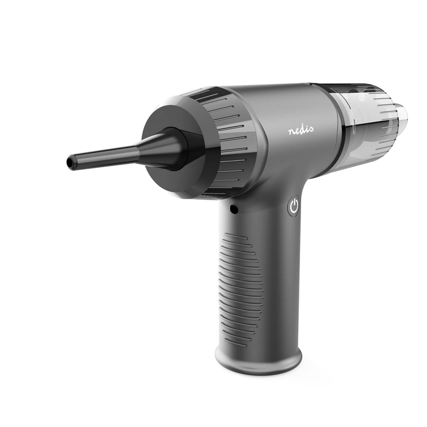 Аккумуляторный ручной пылесос 2в1 90W/6000 mAh серый/черный