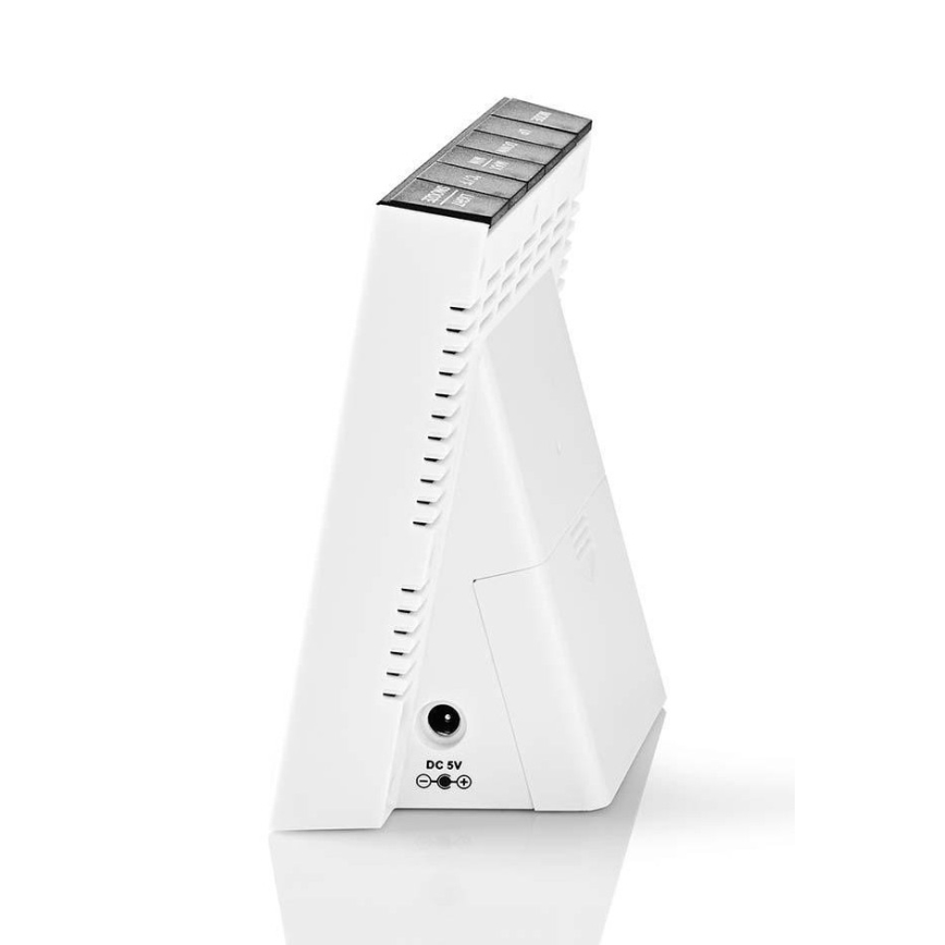 Метеостанция с цветным ЖК-дисплеем 230V/3xAAA + 2xAA черный