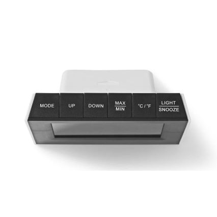 Метеостанція з LCD дисплеєм 230V чорний