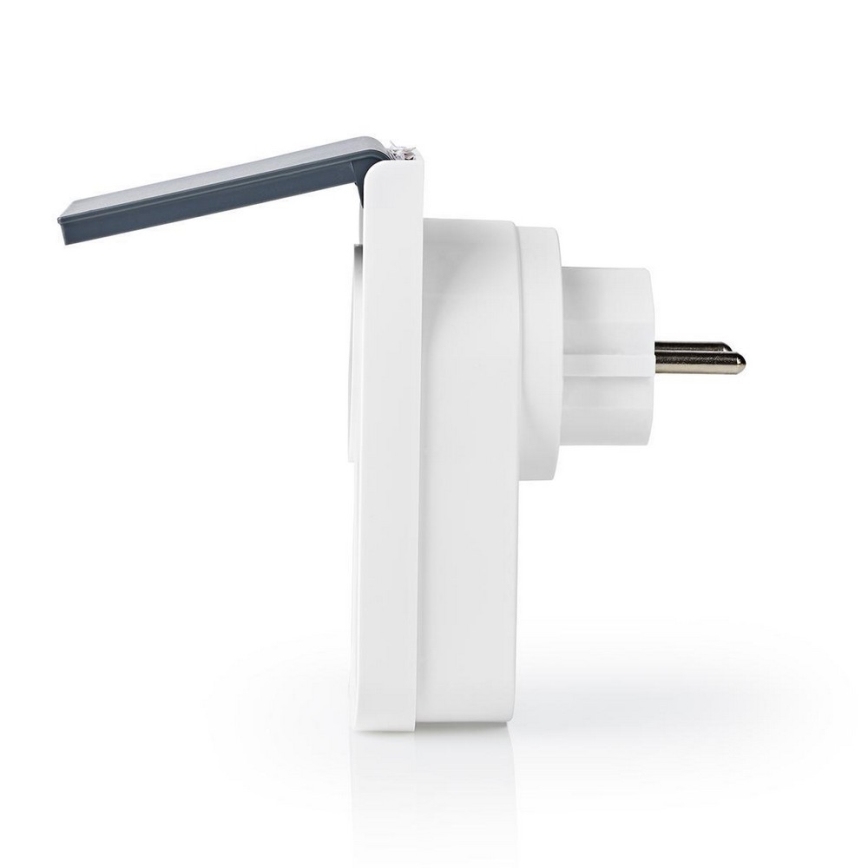 Nedis Wi-FiPO120EWT - Уличная умная розетка 3680W/TYPE/230V Wi-Fi IP44