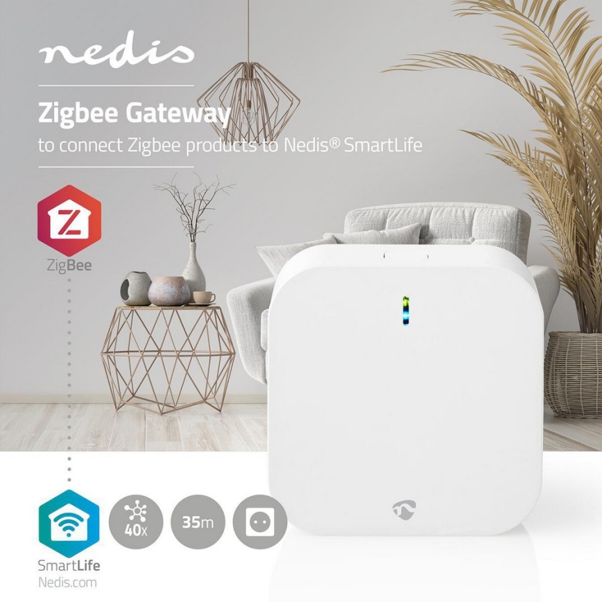 Умный шлюз в розетку Zigbee Wi-Fi 230V