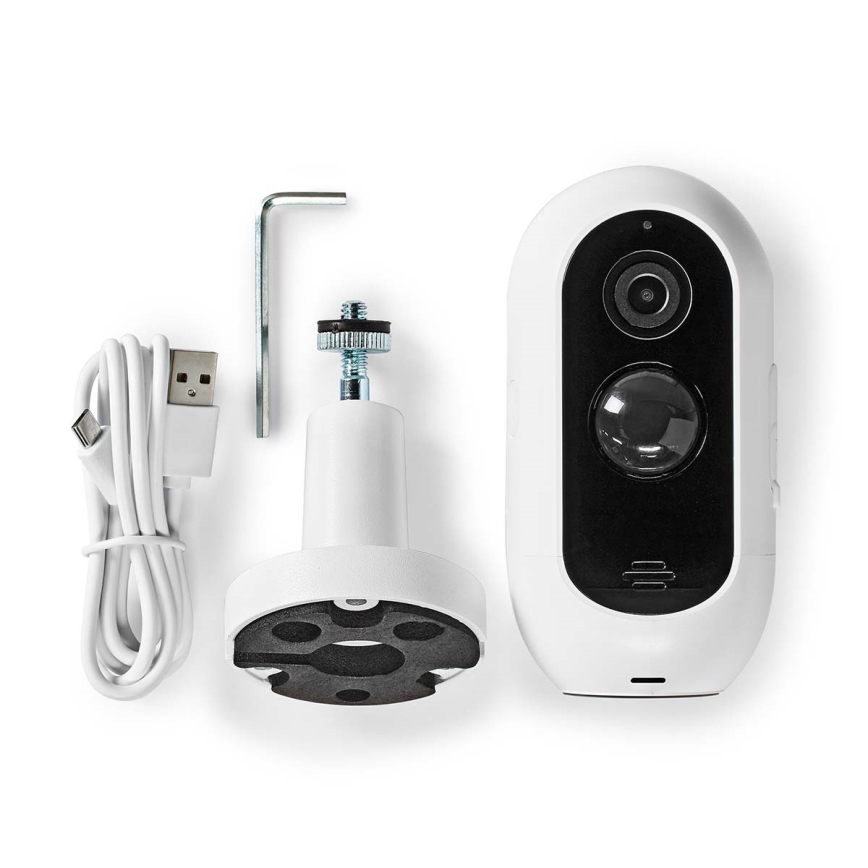 Розумна вулична акумуляторна IP камера з PIR датчиком Full HD 1080p 5V/5200mAh Wi-Fi IP65