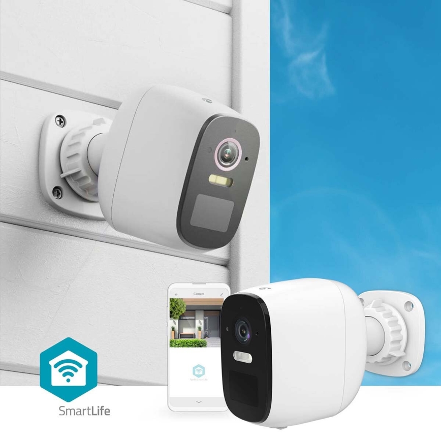 Умная уличная аккумуляторная камера с датчиком SmartLife 4MP Quad HD 1440p 5V/5200mAh Wi-Fi Tuya IP66