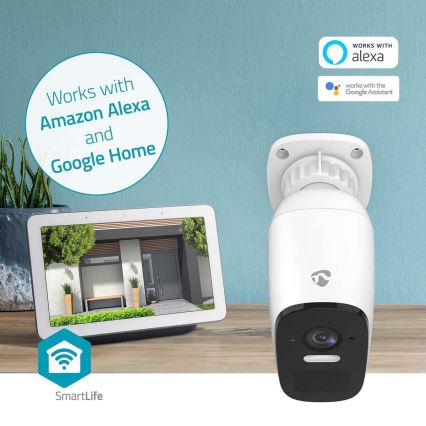 Умная уличная аккумуляторная камера с датчиком SmartLife 4MP Quad HD 1440p 5V/5200mAh Wi-Fi Tuya IP66