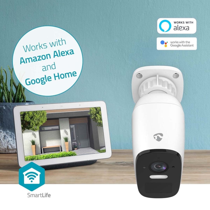 Умная уличная аккумуляторная камера с датчиком SmartLife 4MP Quad HD 1440p 5V/5200mAh Wi-Fi Tuya IP66