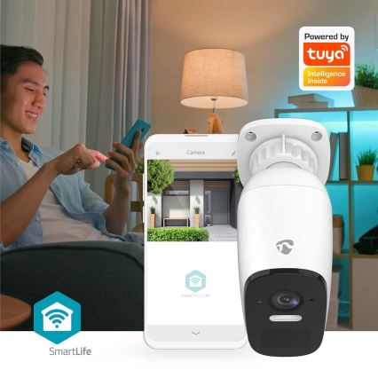 Умная уличная аккумуляторная камера с датчиком SmartLife 4MP Quad HD 1440p 5V/5200mAh Wi-Fi Tuya IP66