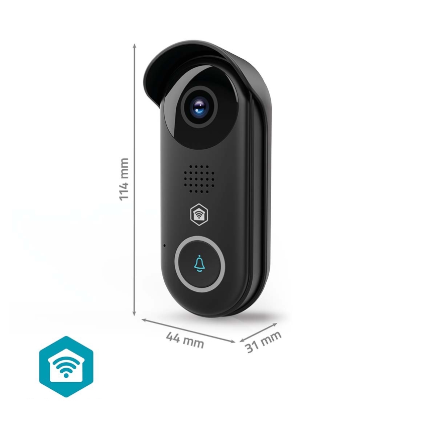 Розумний відеодзвінок із датчиком руху SmartLife 5V Full HD 1080p IP54 Wi-Fi Tuya