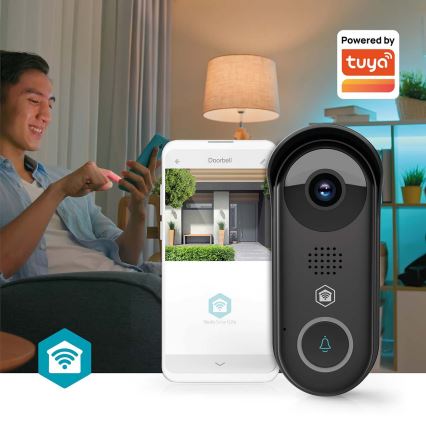 Умный видеозвонок с датчиком движения SmartLife 5 В Full HD 1080p IP54 Wi-Fi Tuya