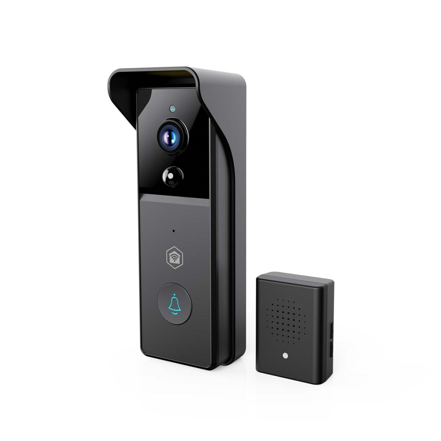 Відеодзвінок з датчиком руху SmartLife 4400 mAh Full HD 1296p IP44 Wi-Fi Tuya