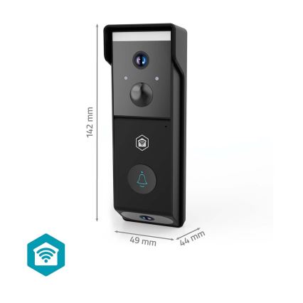 Видеозвонок SmartLife с датчиком движения, 4400 mAh, 2x Full HD 1080p, IP54, Wi-Fi, Tuya