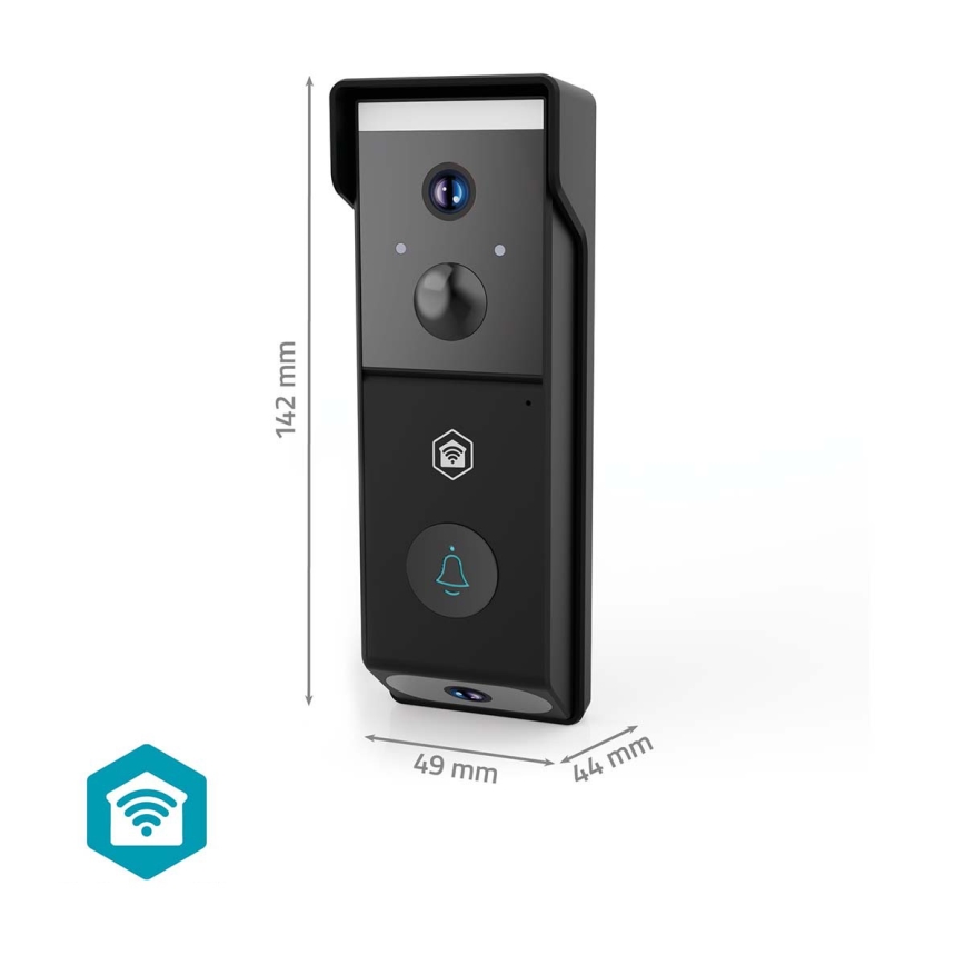 Видеозвонок SmartLife с датчиком движения, 4400 mAh, 2x Full HD 1080p, IP54, Wi-Fi, Tuya