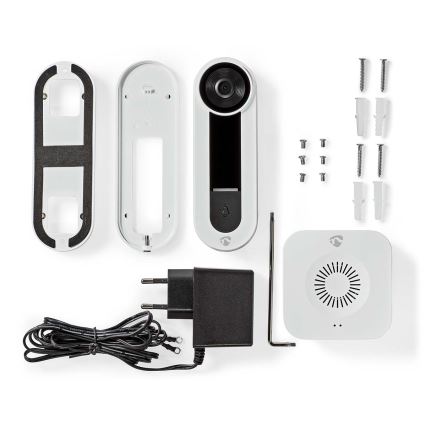 Беспроводной дверной видеозвонок с датчиком Full HD 1536p 3xAA Wi-Fi IP65