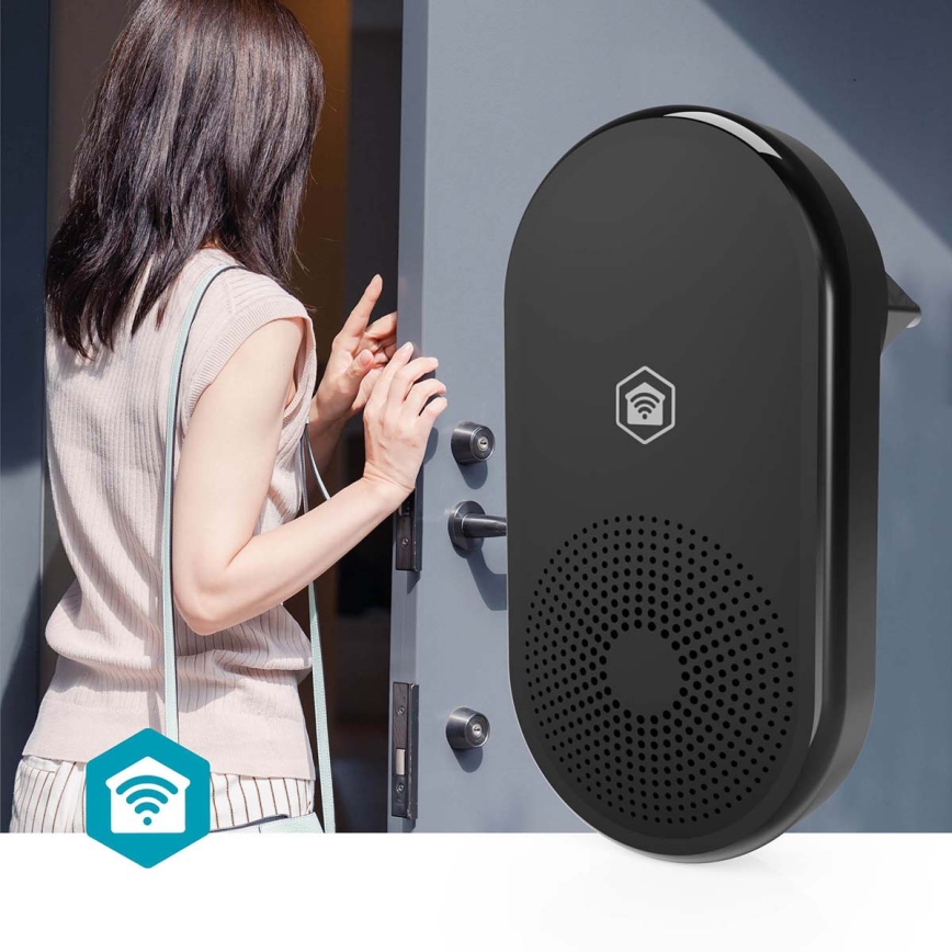 Гонг для дверного дзвінка SmartLife Wi-Fi чорний