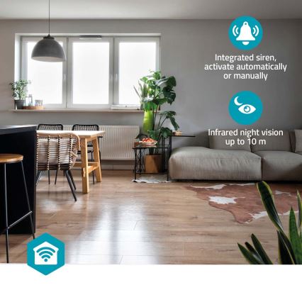 Розумна камера Smartlife 5V 3MP Full HD 1296p Wi-Fi Tuya