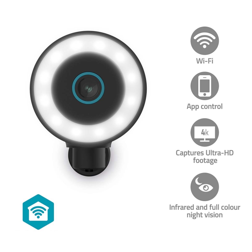 Умная уличная IP-камера SmartLife — 4K (8 МП, 3840×2160), питание 5 В, IP65, Wi‑Fi, поддержка Tuya