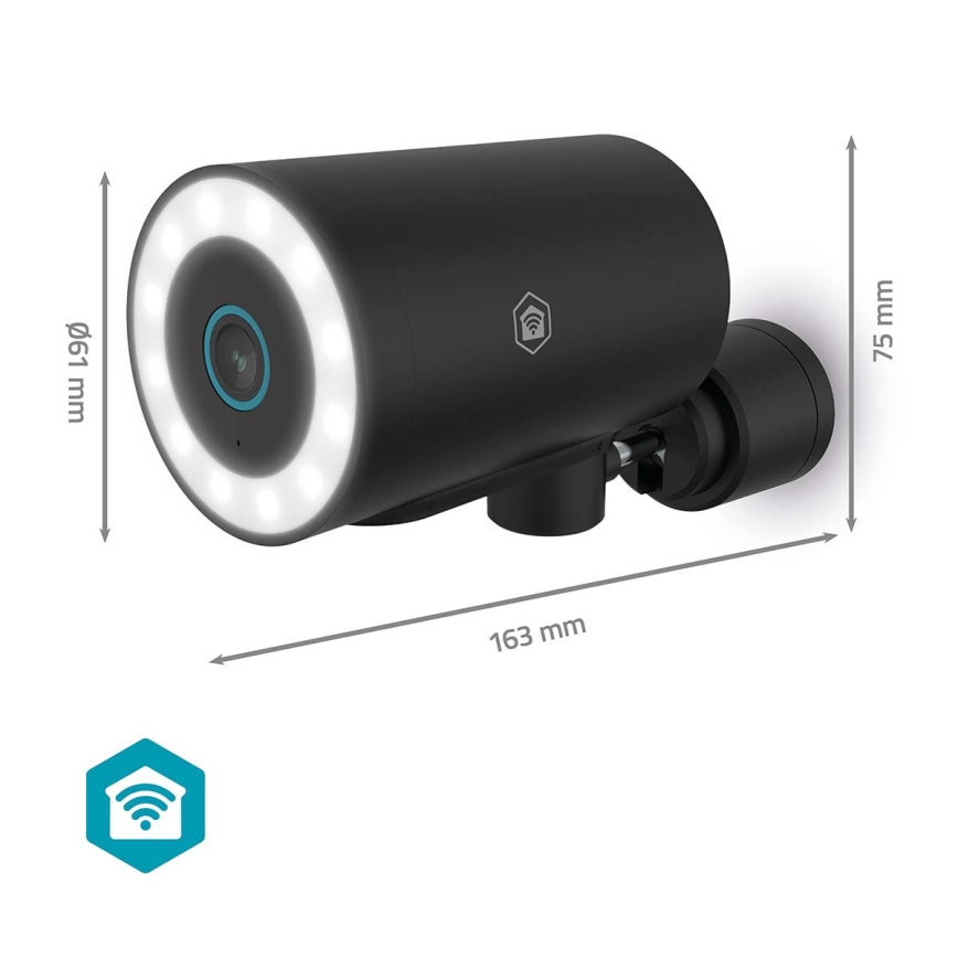 Умная уличная IP-камера SmartLife — 4K (8 МП, 3840×2160), питание 5 В, IP65, Wi‑Fi, поддержка Tuya