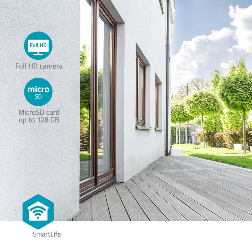 Умная уличная камера Smartlife Full HD 1080p со светодиодной подсветкой Wi-Fi Tuya IP65