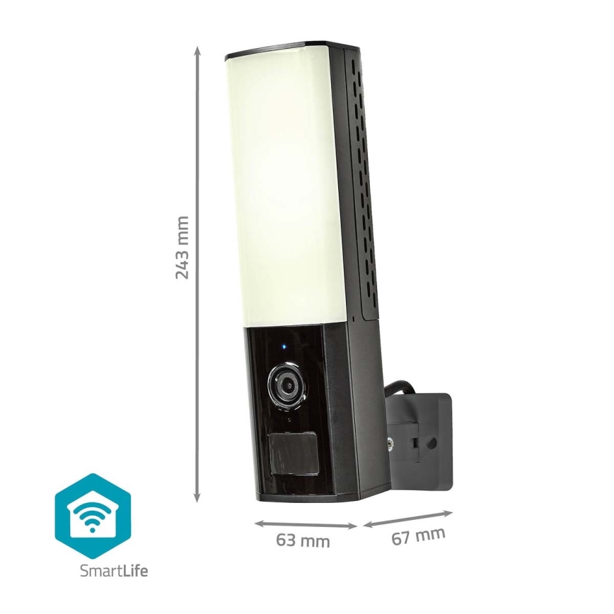 Умная уличная камера Smartlife Full HD 1080p со светодиодной подсветкой Wi-Fi Tuya IP65