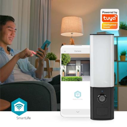 Розумна зовнішня камера Smartlife Full HD 1080p з LED підсвіткою Wi-Fi Tuya IP65