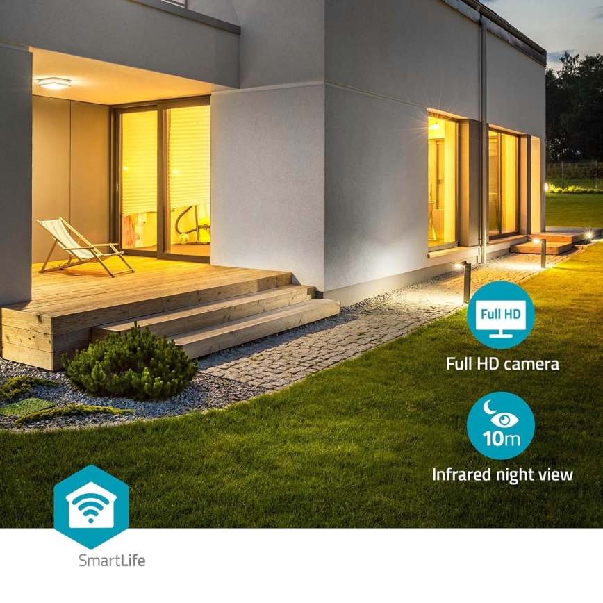 Умная уличная камера SmartLife Full HD 1080p с LED-подсветкой Wi-Fi Tuya IP65