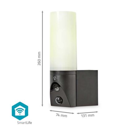 Розумна зовнішня камера SmartLife Full HD 1080p з LED підсвіткою Wi-Fi Tuya IP65
