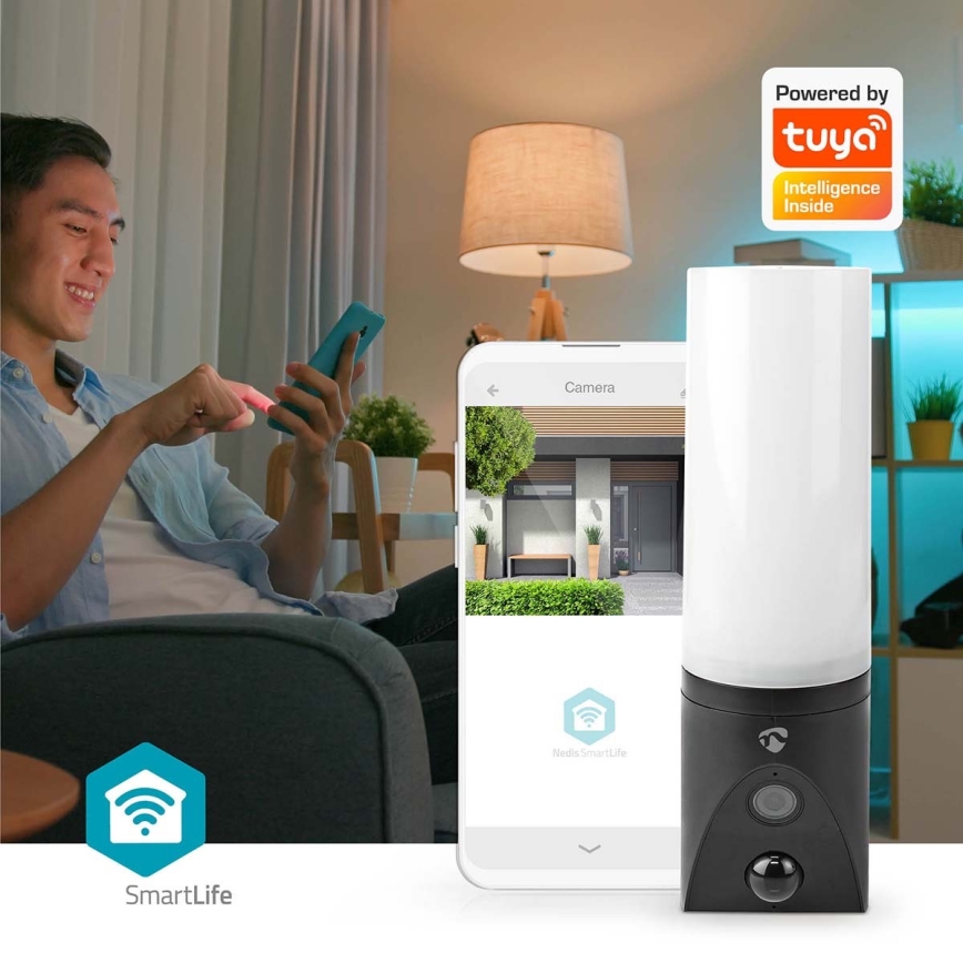Розумна вулична камера SmartLife Full HD 1080p зі світлодіодною підсвіткою Wi-Fi Tuya IP65