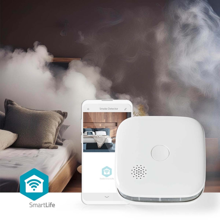 Детектор дыма SmartLife 3V/1xCR123A Wi-Fi Tuya