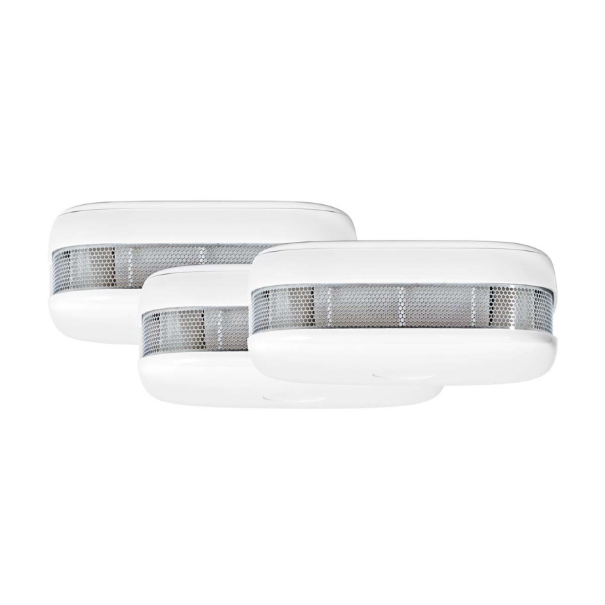 НАБІР 3x Детектор диму SmartLife 3V/1xCR123A Wi-Fi Tuya