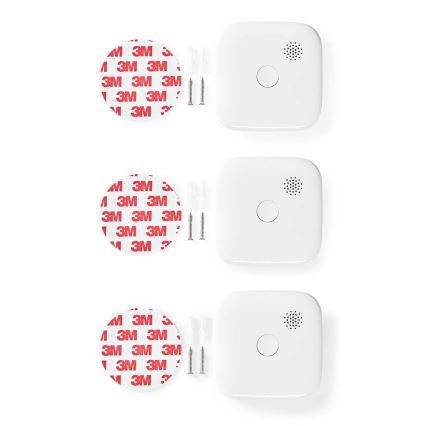 НАБОР 3x Детектор дыма SmartLife 3V/1xCR123A Wi-Fi Tuya