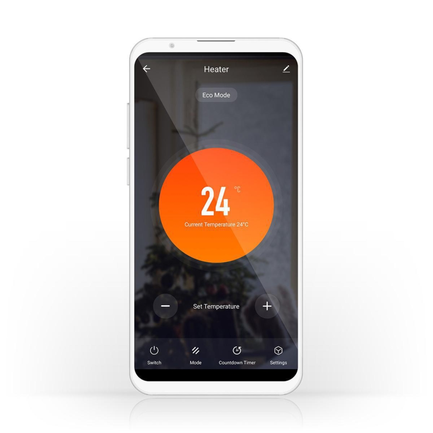 Электрический обогреватель/конвектор 2000 Вт/230 В Wi‑Fi IP24 с термостатом