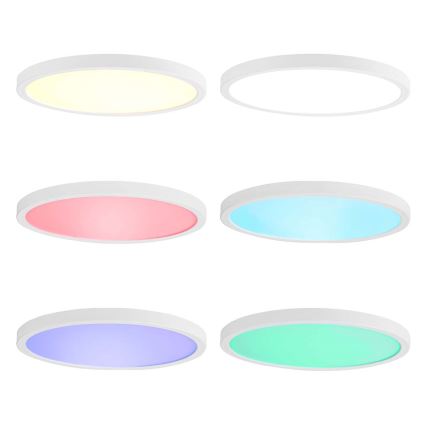 Потолочный RGBW-светильник с регулированием яркости SmartLife LED/18W/230V 2700-6500K Wi-Fi Tuya