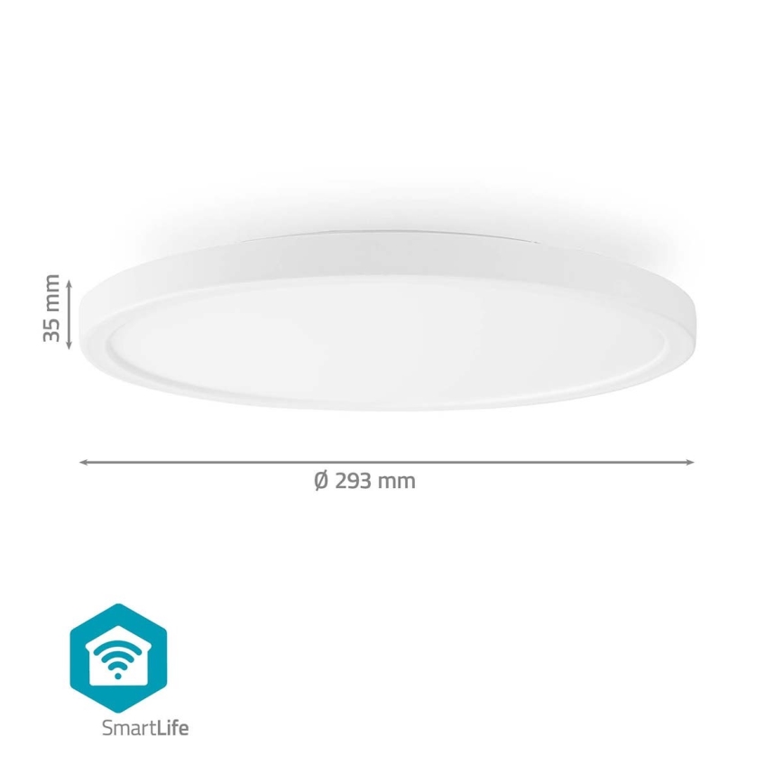 Потолочный RGBW-светильник с регулированием яркости SmartLife LED/18W/230V 2700-6500K Wi-Fi Tuya