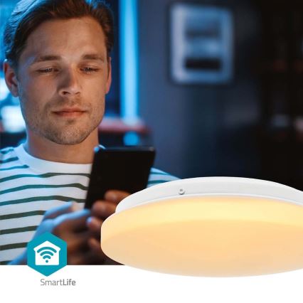 LED RGBW Стельовий світильник для ванної з регулюванням яскравості SmartLife LED/18W/230V 2700-6500K IP44 Wi-Fi Tuya