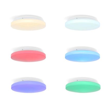LED RGBW Стельовий світильник для ванної з регулюванням яскравості SmartLife LED/18W/230V 2700-6500K IP44 Wi-Fi Tuya