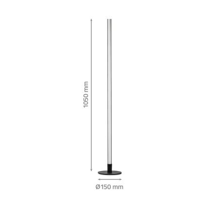 LED RGBIC Торшер з регулюванням яскравості Smartlife LED/10W/230V 100,5 см 2700-6500K Wi-Fi Tuya + пульт дистанційного керування