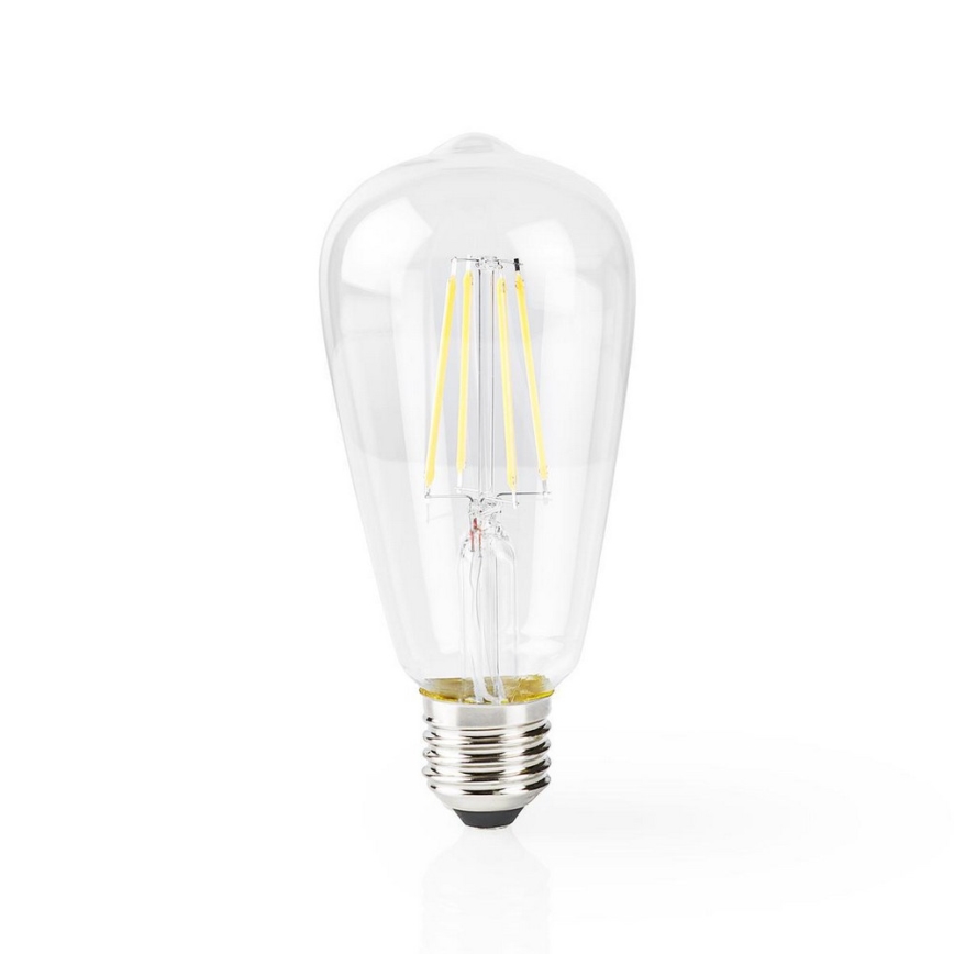 Nedis WIFILF10WTST64 - Светодиодная диммируемая умная лампочка VINTAGE ST64 E27/5W/230V