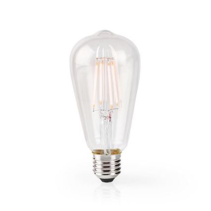 Nedis WIFILF10WTST64 - Светодиодная диммируемая умная лампочка VINTAGE ST64 E27/5W/230V