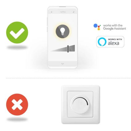 Диммируемый светодиодный RGBW прожектор SmartLife LED/20W/230V Wi-Fi IP65 2700-6500K