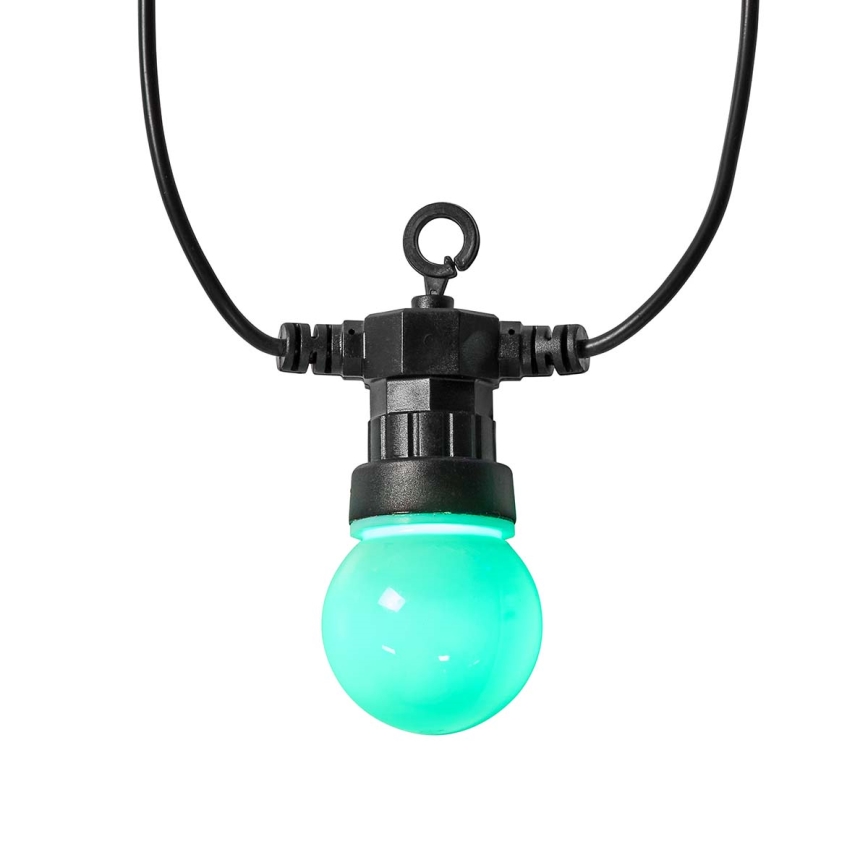 Декоративна RGB LED гірлянда 20xLED/8 функцій 13 м IP65 Wi-Fi Tuya