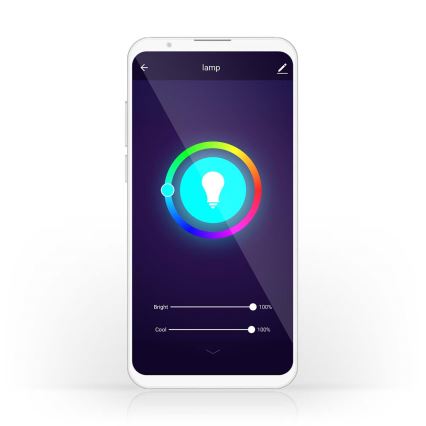 НАБІР 2x регульованих LED RGBW лампочок SmartLife E27/9W/230V Wi-Fi 2700-6500K