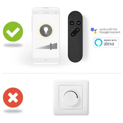 Світлодіодна регульована лампа A60 E27/4,9W/230V Wi-Fi 1800-6500K